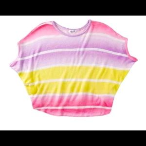 NWT Splendid Ombre print stripe sweater.  size Big Girls 14